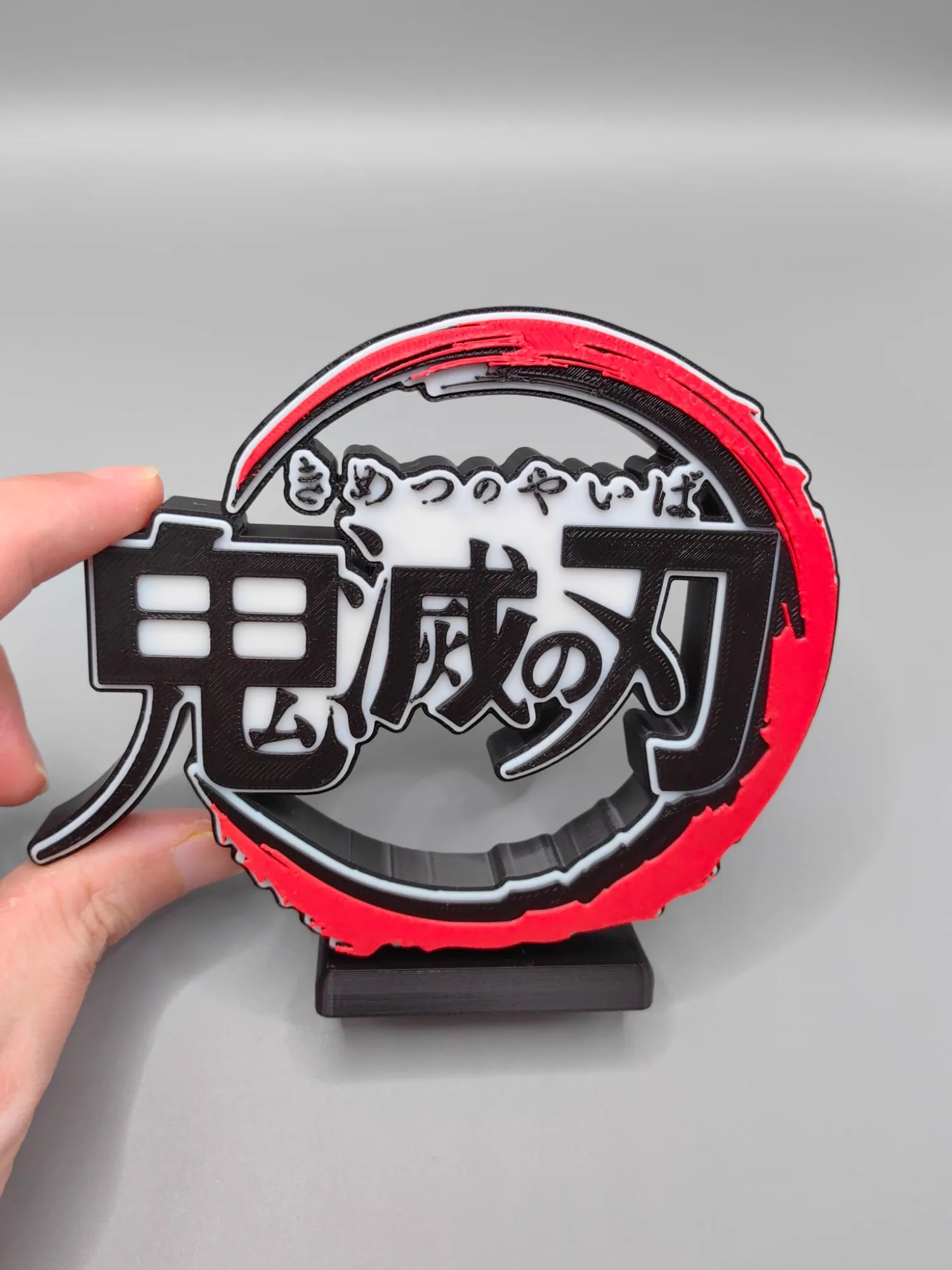Anime Cosplay Title - Anime kimetsu no yaiba logotipo 3d