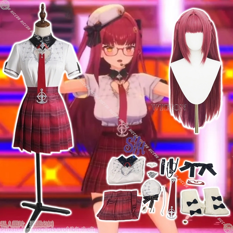 Anime Cosplay Marin - Hololive VTuber Houshou Marine Cosplay Anime