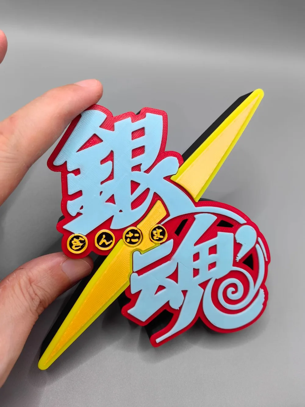 Anime Cosplay Title - Anime gintama título modelo boneca logotipo