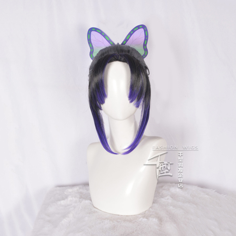 Anime Cosplay Long Black Hair - Anime caçador de demônios cosplay peruca
