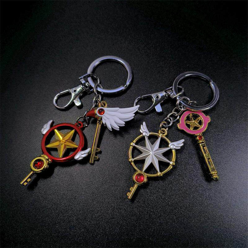 Anime Cosplay Easy - Chaveiro Cardcaptor Sakura: Varinha Estrela e