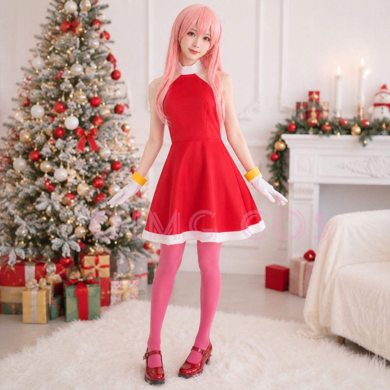 Anime Cosplay Dresses - Fantasia Cosplay Amy Rose Adulto, Uniforme