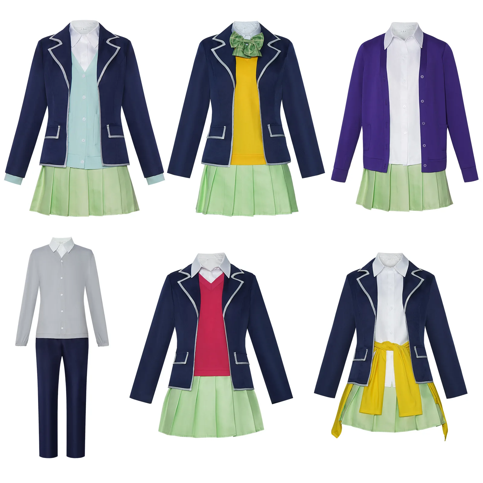 Quintuplets Anime Cosplay - Fantasia de cosplay de uniforme de