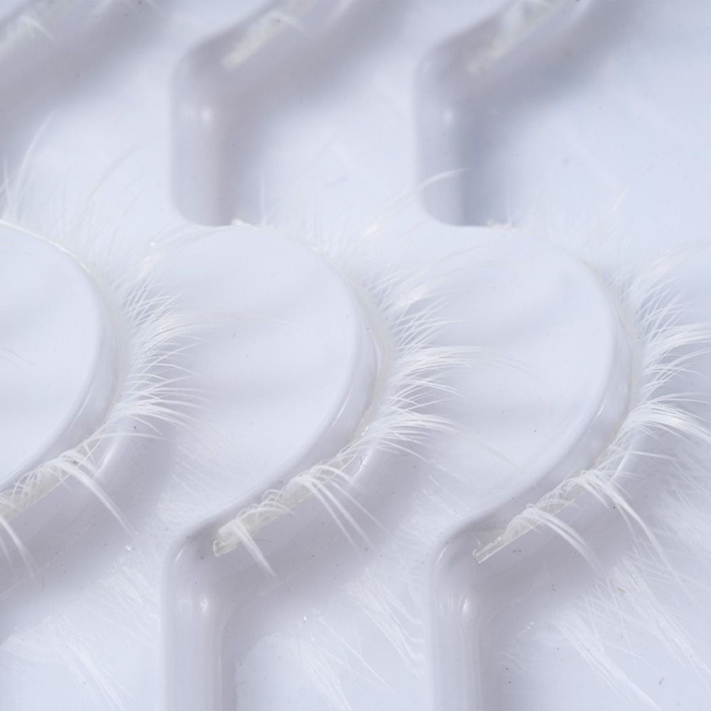 Anime Cosplay Lashes - Branco branco anime cílios estilo japonês