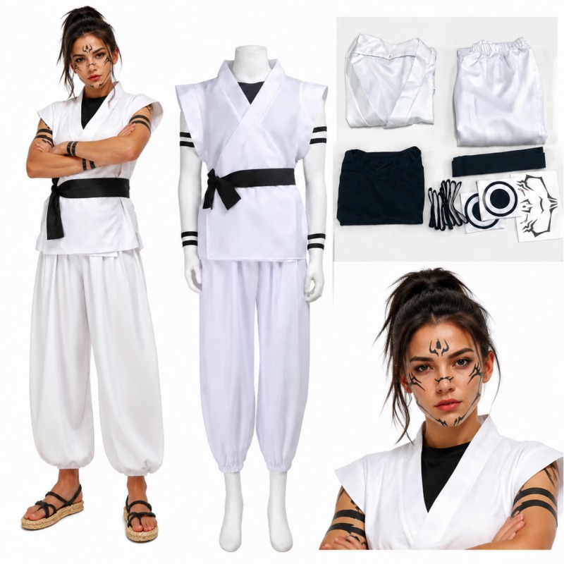 Anime Cosplay Jujutsu Kaisen - Fantasia de Cosplay Ryomen Sukuna Jujutsu
