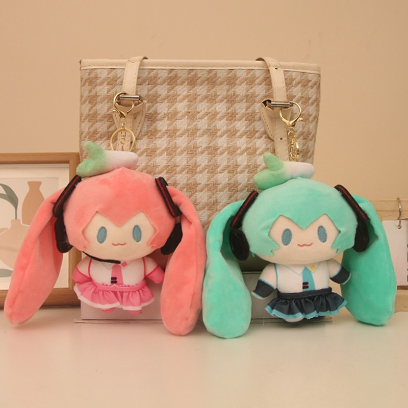 Anime Cosplay Miku - Chaveiro de Pelúcia Hatsune Miku Novo,