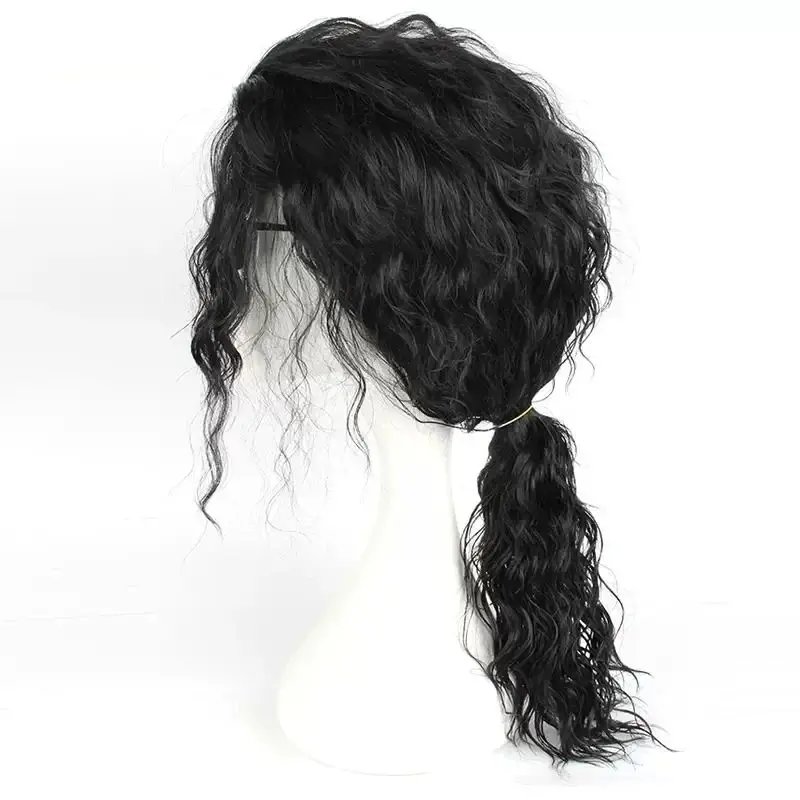 Anime Cosplay Long Black Hair - Peruca Preta MJ Michael Cosplay, Peruca