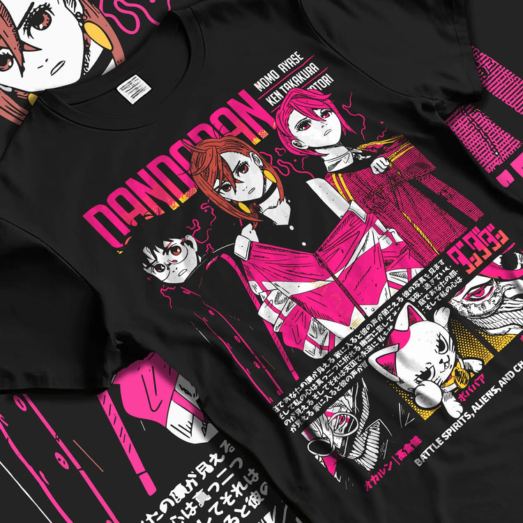 Anime Cosplay Title - Camiseta Oversized de Algodão com Estampa