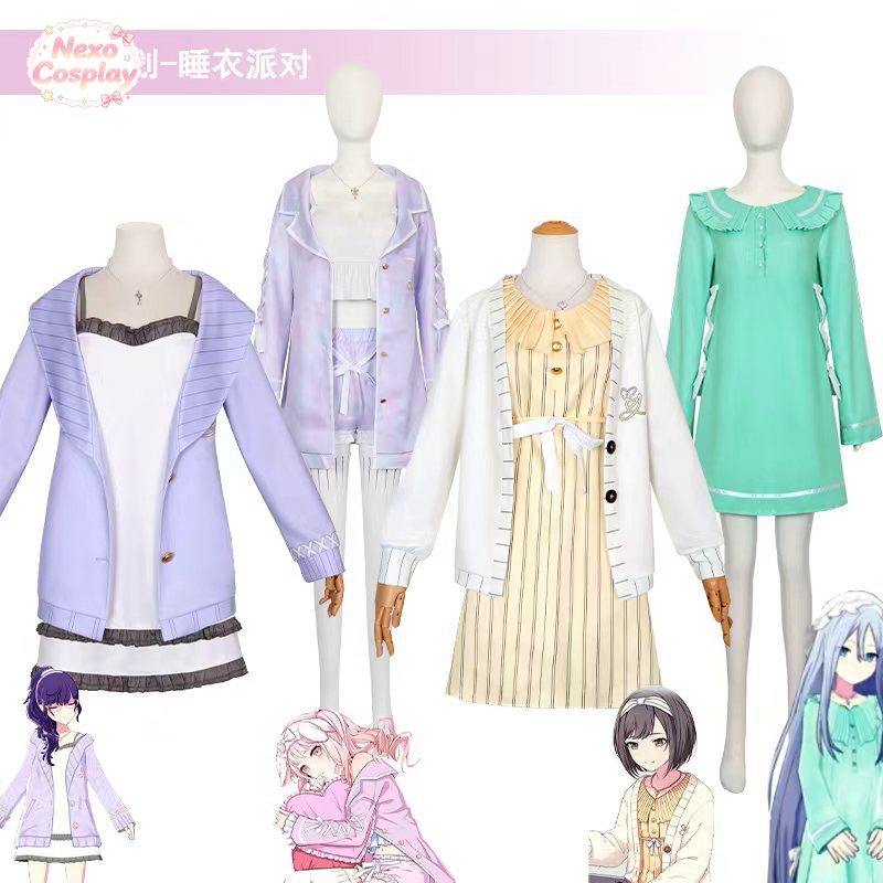 Anime Cosplay Miku - MIKU: PALCO COLORIDO! Conjunto de pijama