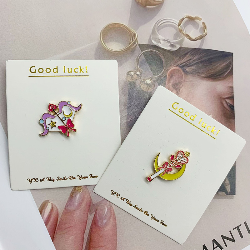 Sailor Moon Wand - 2PCS Broche de Varinha Mágica da