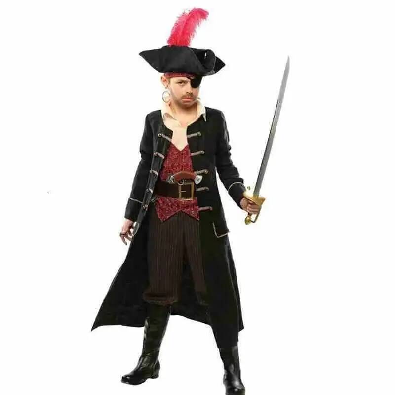 Anime Cosplay Boy - Fantasia de Pirata Infantil para Meninos