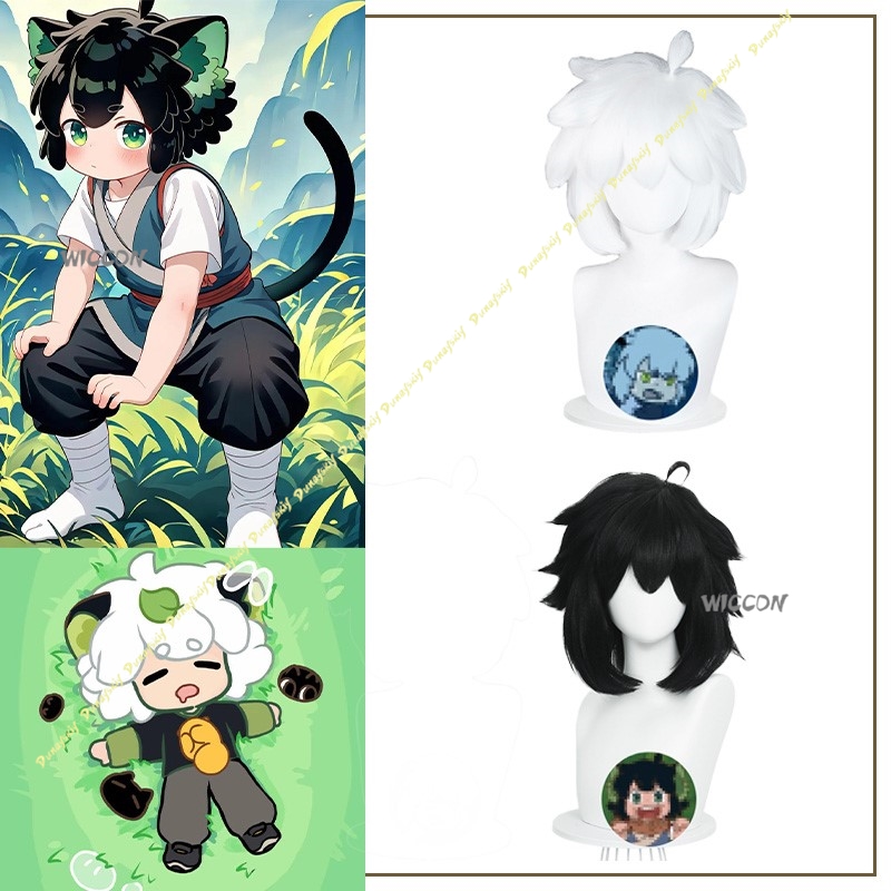 Anime Cosplay Girl With Black Hair - Luo xiaohei cosplay trajes perucas preto