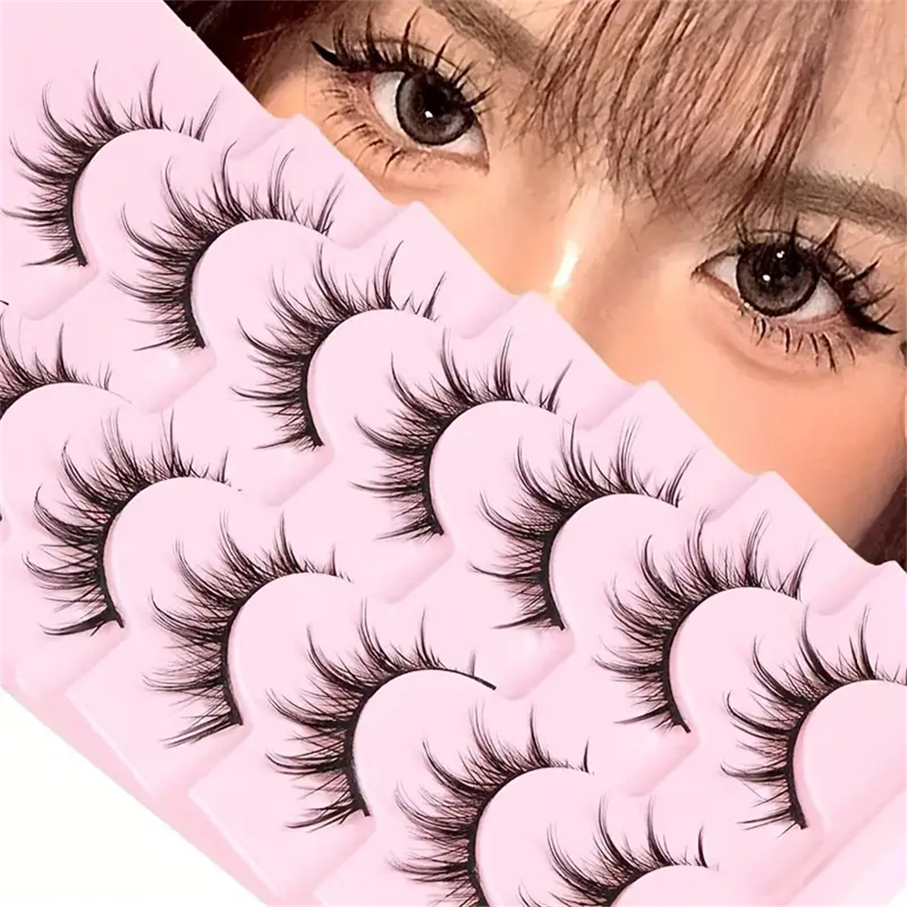 Asian Cosplay Anime - Cílios Postiços de Aparência Natural Estilo