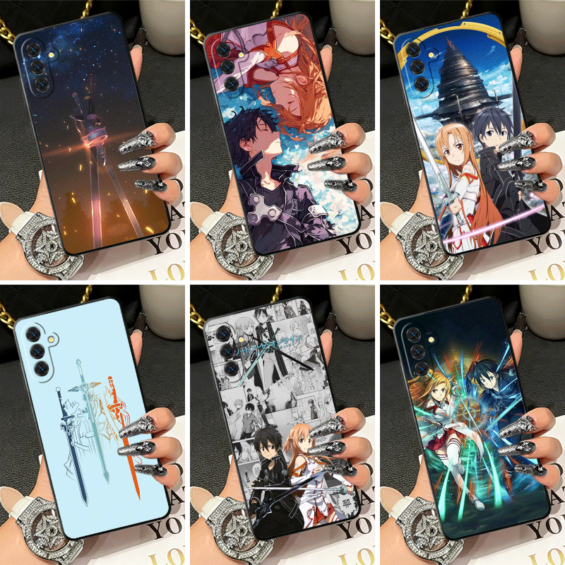 Sword Art Online Cape - Capa de Silicone Macia para Samsung