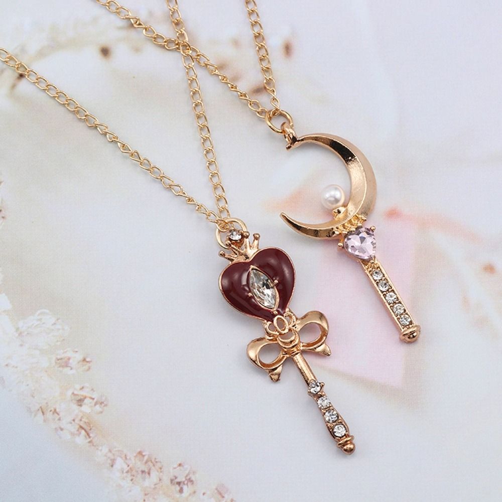 Colar pingente de cristal para - Sailor Moon Wand avaliação e preço