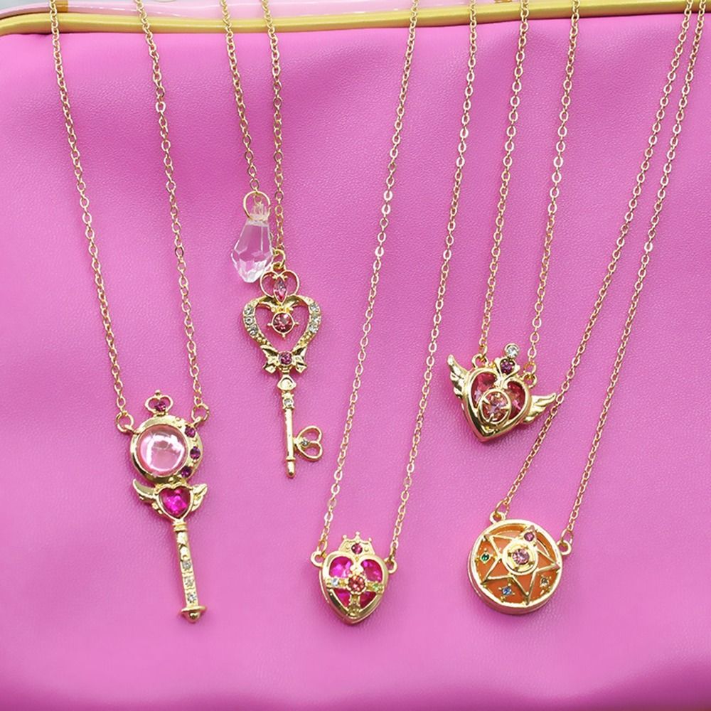 Colar pingente de cristal para - Sailor Moon Wand avaliação e preço