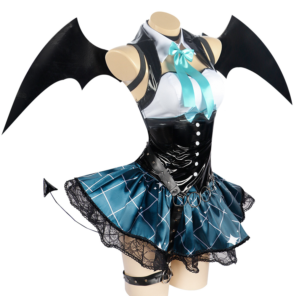 Fantasia de Cosplay Demon Miku - Anime Cosplay Miku avaliação e preço