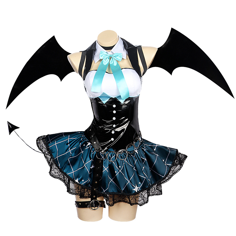 Fantasia de Cosplay Demon Miku - Anime Cosplay Miku avaliação e preço