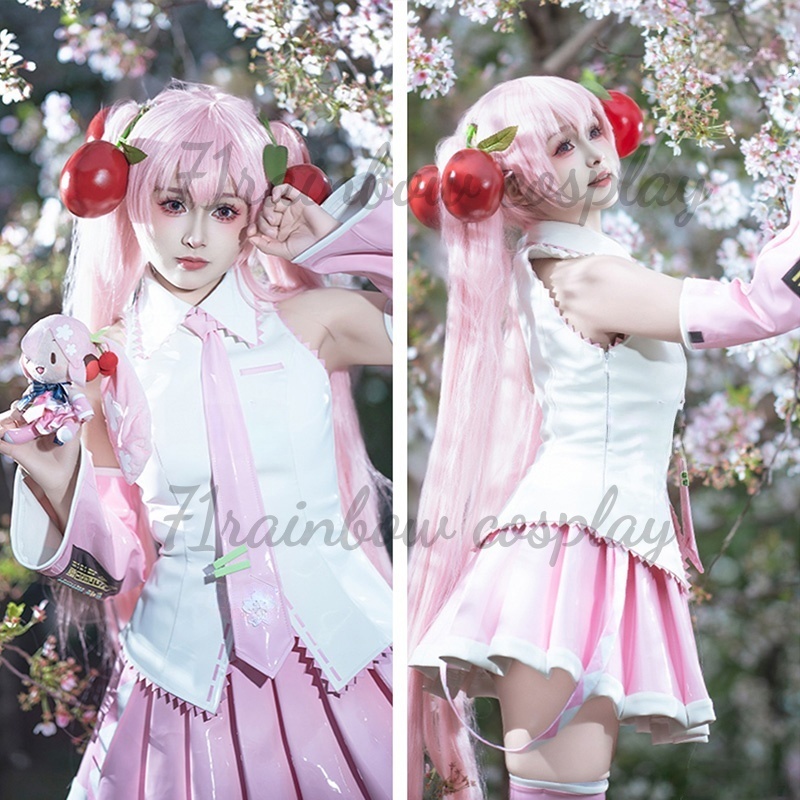 Sakura mikuu cosplay trajes mi - Anime Cosplay Miku avaliação e preço