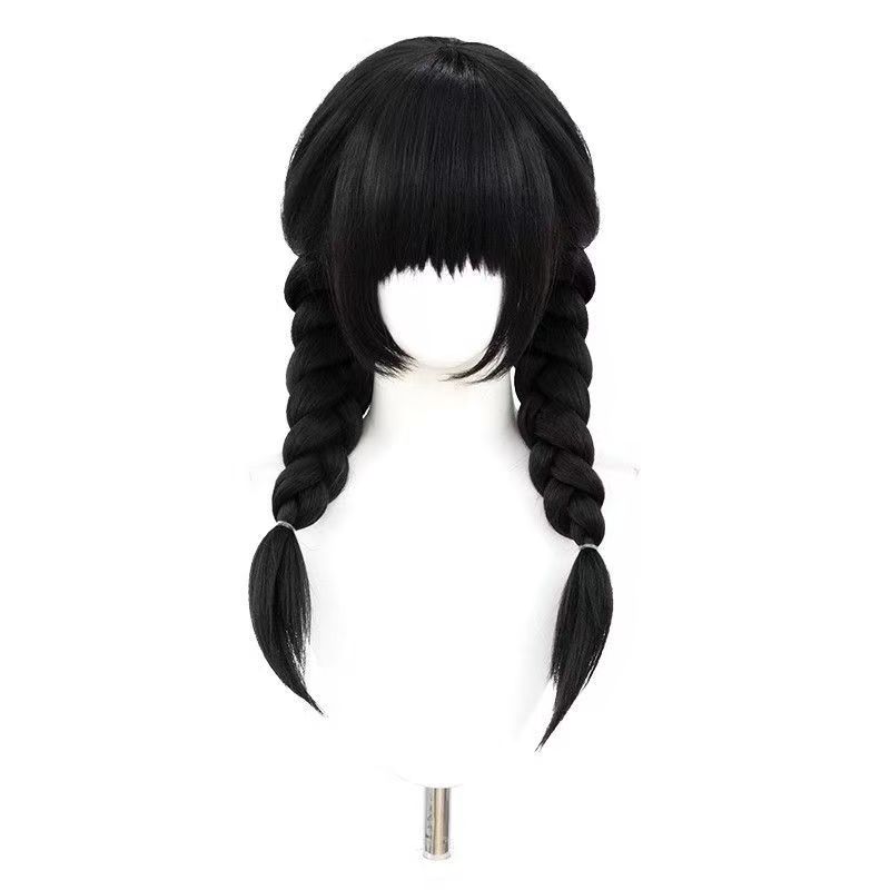 Peruca de Cabelo Sintético com - Anime Cosplay Girl With Black Hair avaliação e preço