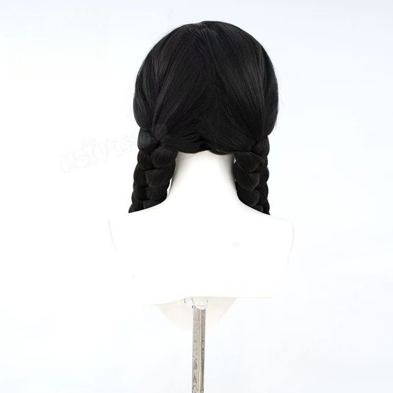 Peruca de Cabelo Sintético com - Anime Cosplay Girl With Black Hair avaliação e preço