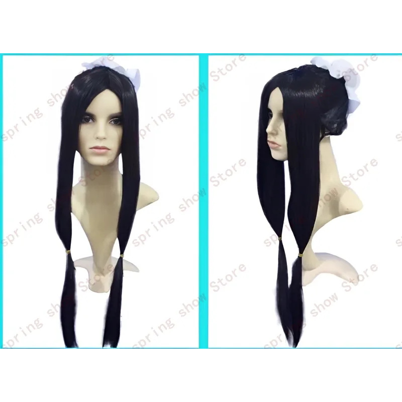 Dy20jp anime terra de água yuk - Anime Cosplay Long Black Hair avaliação e preço