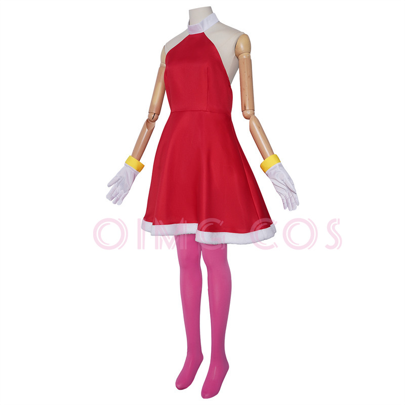 Fantasia Cosplay Amy Rose Adul - Anime Cosplay Dresses avaliação e preço