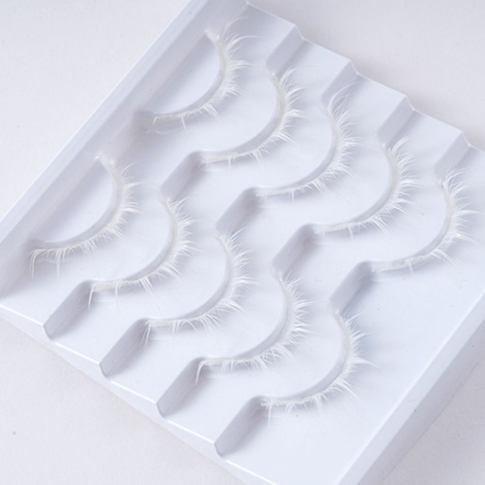 Branco branco anime cílios est - Anime Cosplay Lashes avaliação e preço