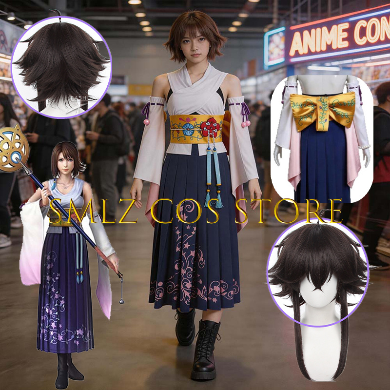 Fantasia Cosplay Yuna FF10 X S - Anime Cosplay Dresses avaliação e preço