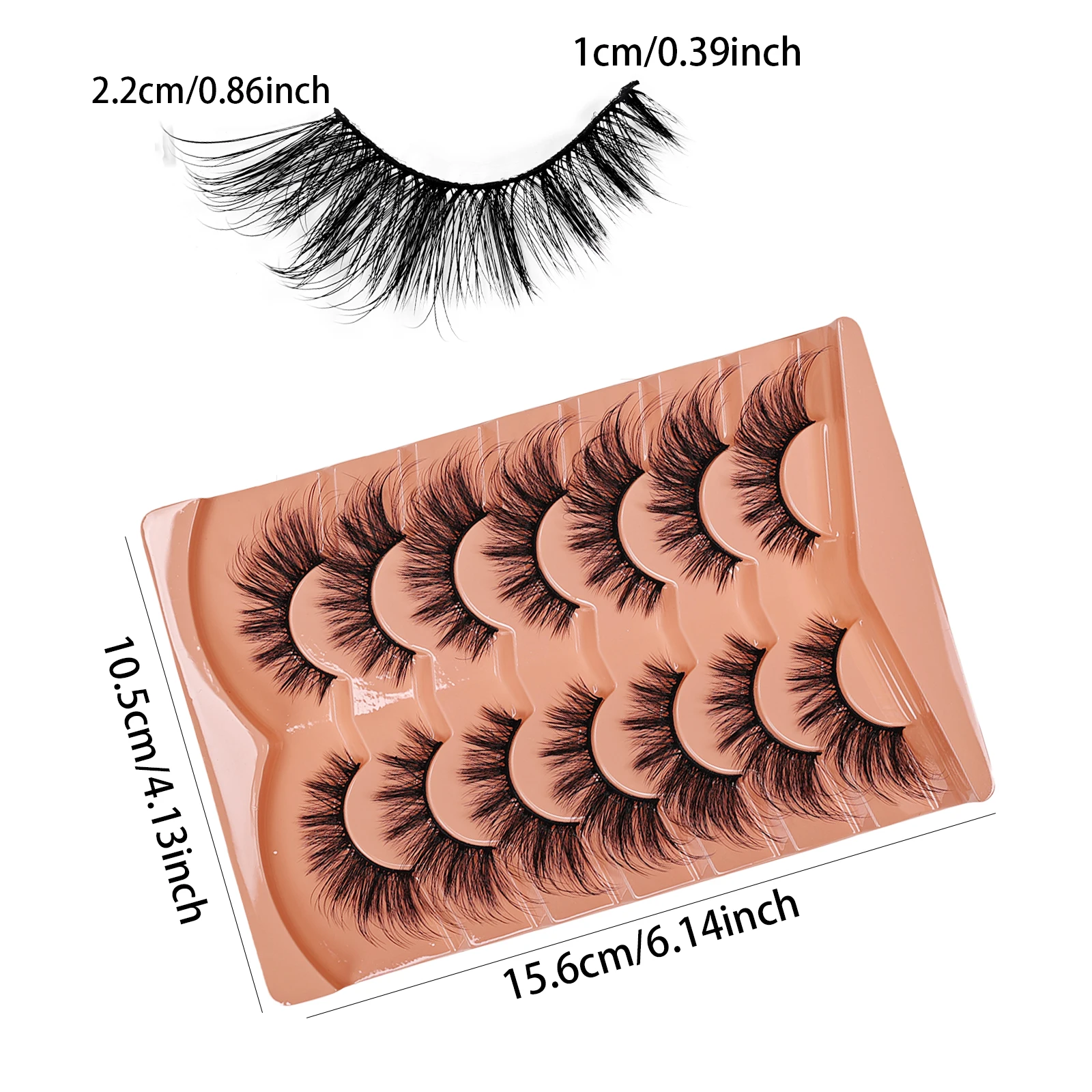 7 pares de cílios postiços Cat - Anime Cosplay Lashes avaliação e preço