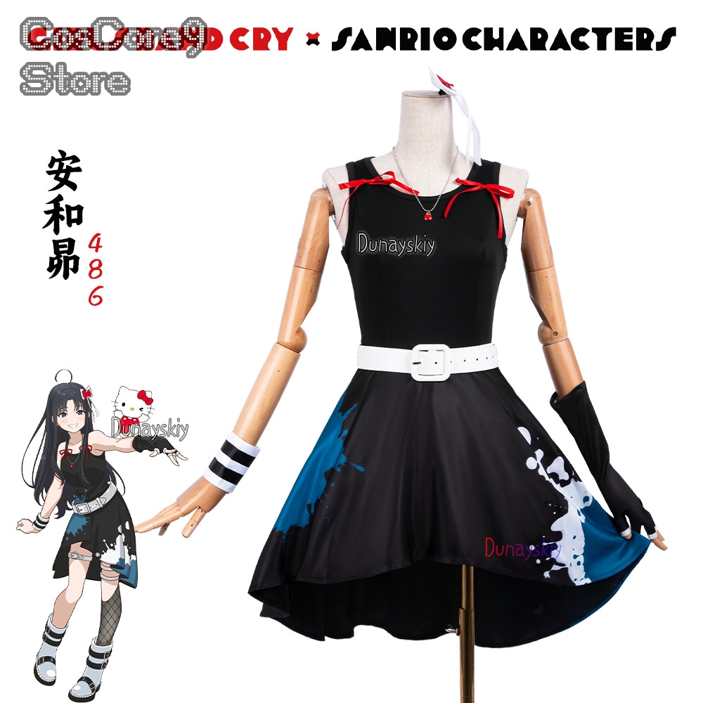 Subaru Awa Cosplay ktaVestido  - Anime Cosplay Girl With Black Hair avaliação e preço