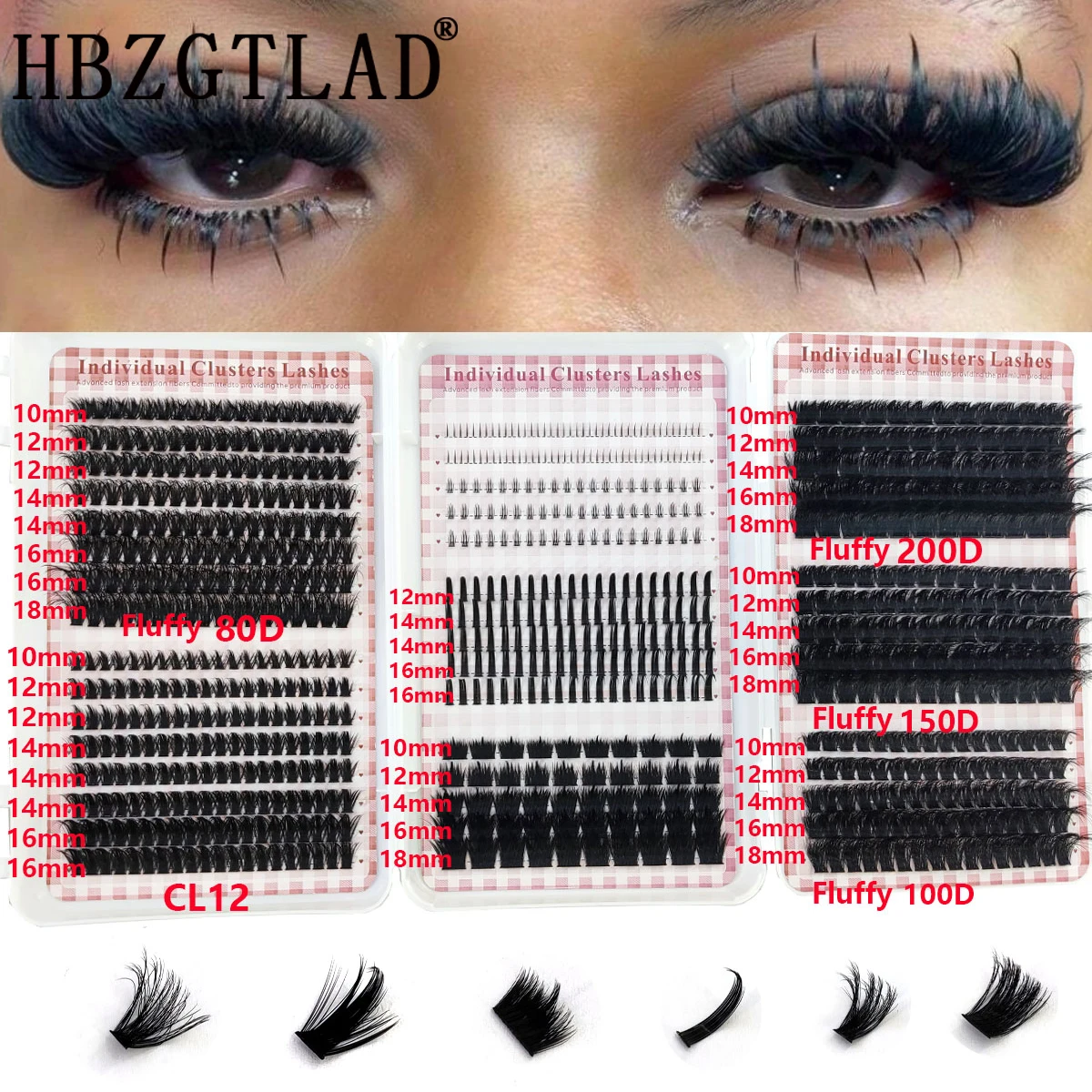 HBZGTLAD 200D-60D Cachos de Cí - Anime Cosplay Lashes avaliação e preço