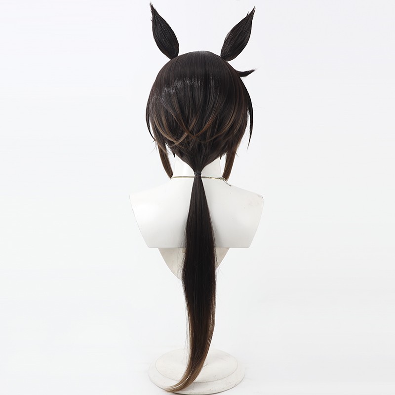 Umamusume bonito derby ficar o - Anime Cosplay Long Black Hair avaliação e preço