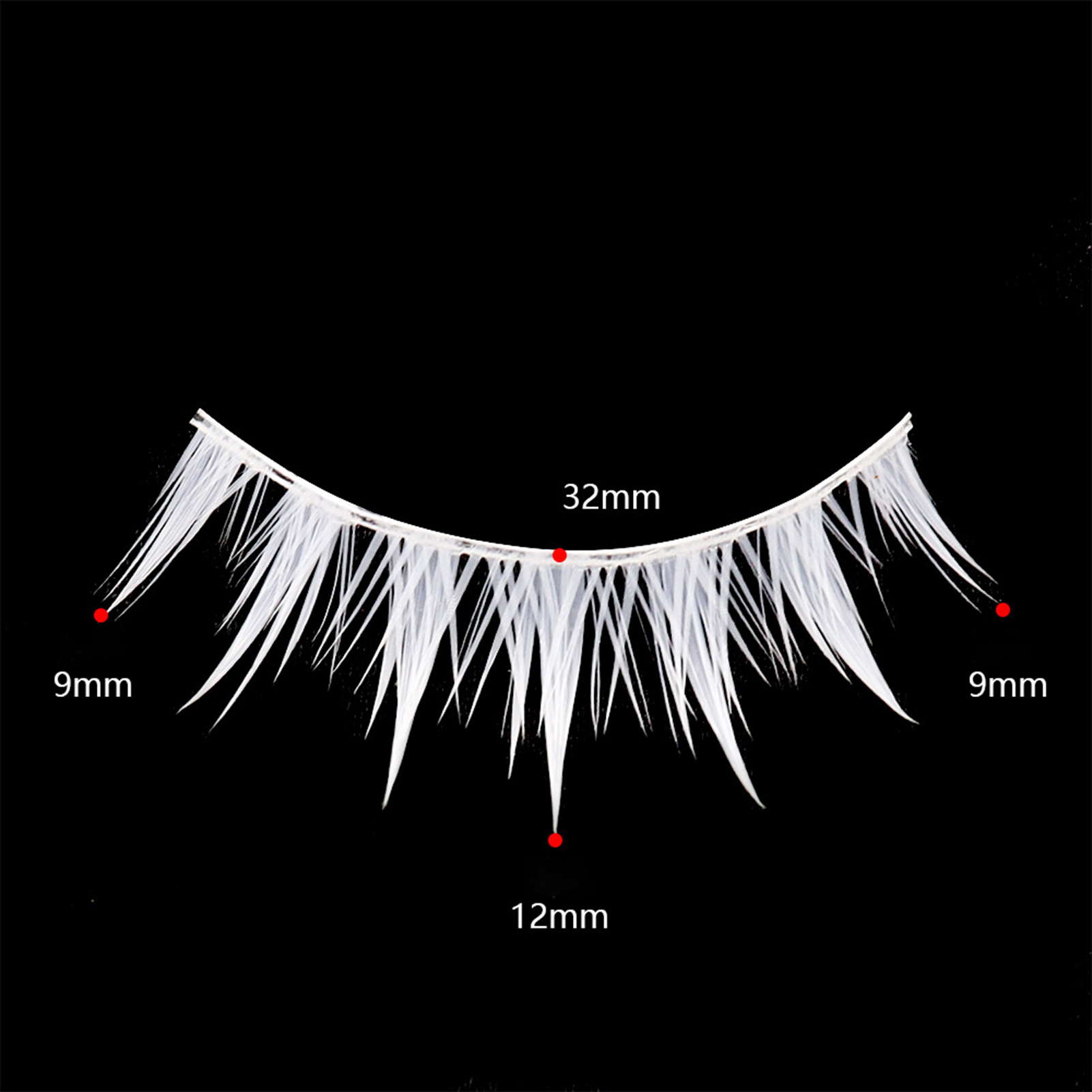 Manga cílios cosplay branco cí - Anime Cosplay Lashes avaliação e preço