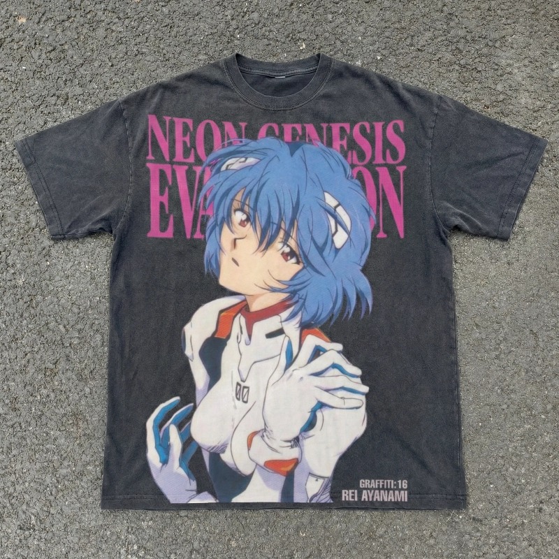 Camiseta Casual Oversized de A - Anime Cosplay Title avaliação e preço