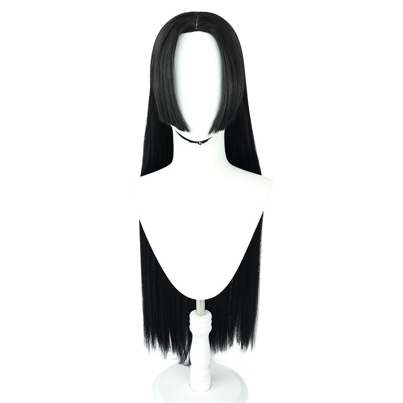 Peruca de Cosplay Anime Boa Ha - Anime Cosplay Girl With Black Hair avaliação e preço