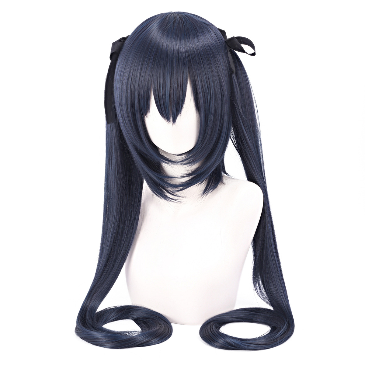 Peruca Sintética Cosplay Anime - Anime Cosplay Girl With Black Hair avaliação e preço