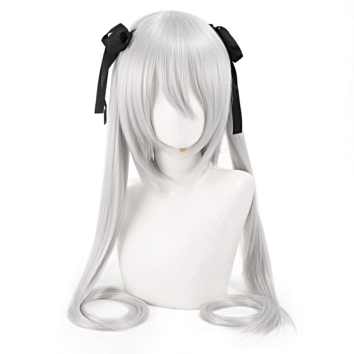 Peruca Sintética Cosplay Anime - Anime Cosplay Girl With Black Hair avaliação e preço