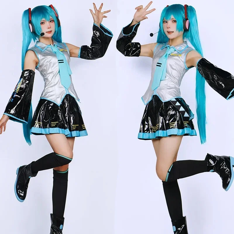 Conjunto Completo de Cosplay e - Anime Cosplay Miku avaliação e preço