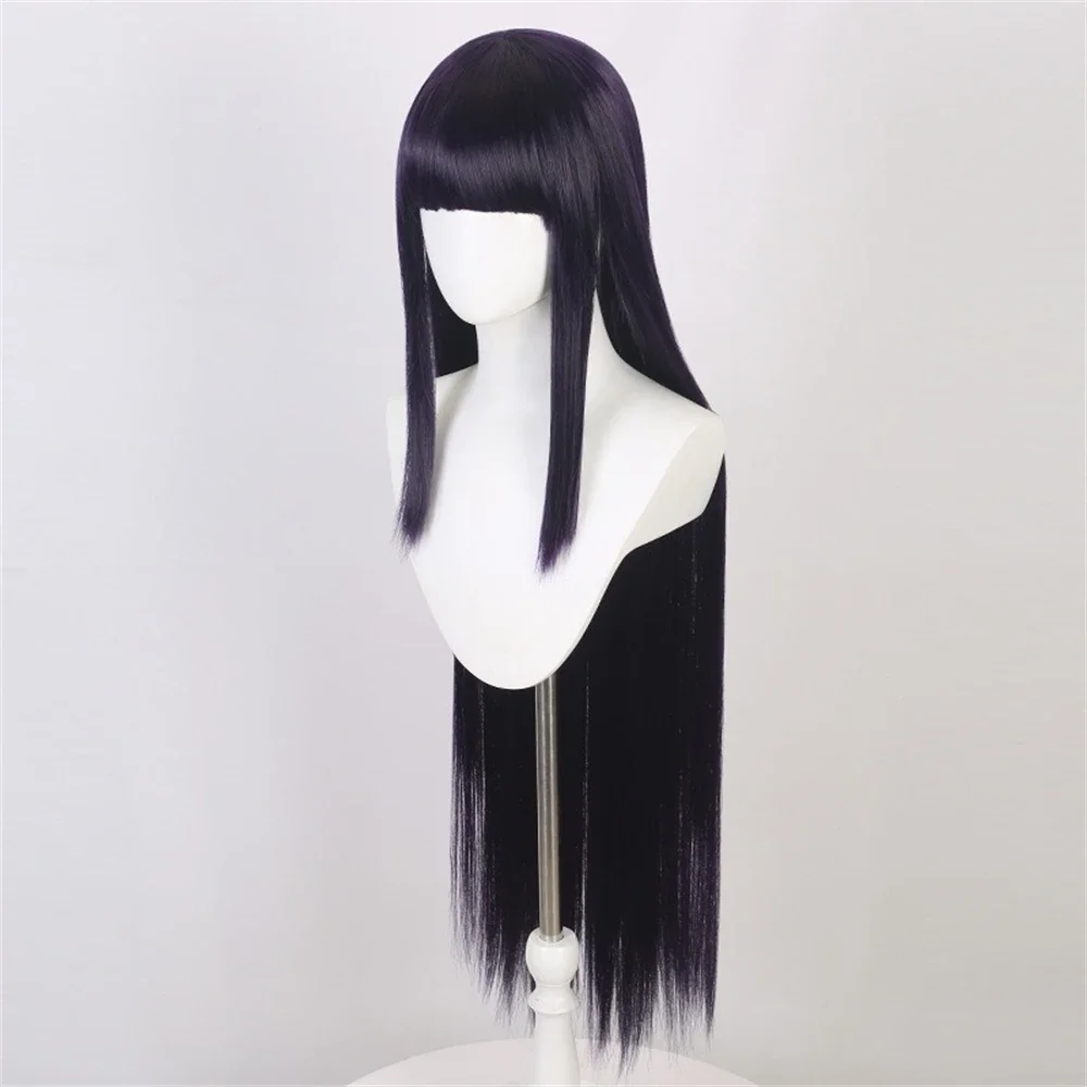 Peruca Sintética de Cosplay In - Anime Cosplay Long Black Hair avaliação e preço