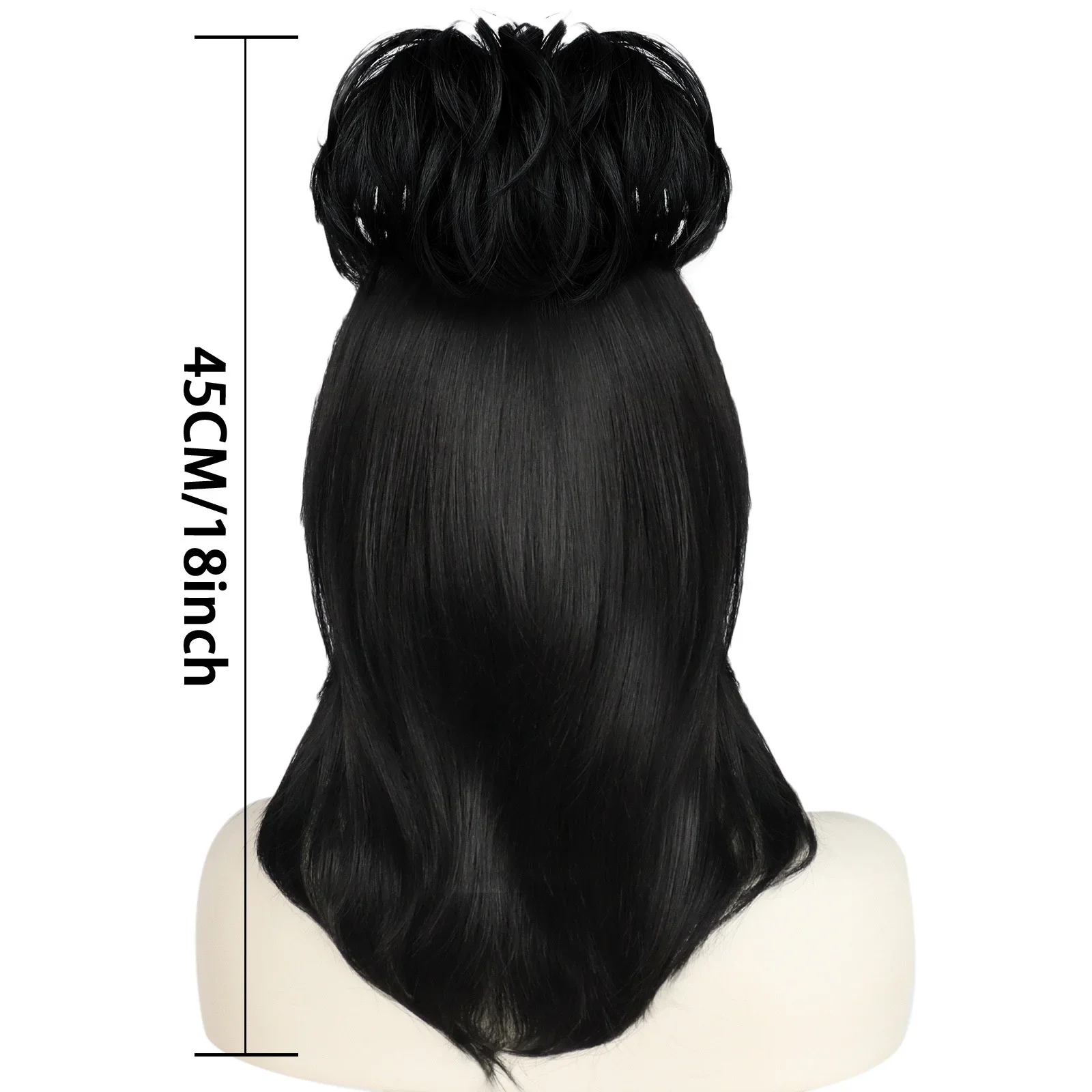 Lydia deetz peruca cosplay ves - Anime Cosplay Girl With Black Hair avaliação e preço