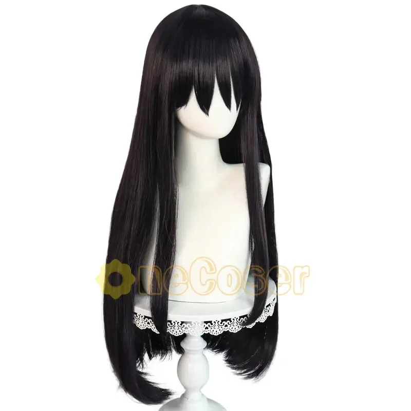 ADFF15EM ESTOQUE Peruca Cospla - Anime Cosplay Girl With Black Hair avaliação e preço