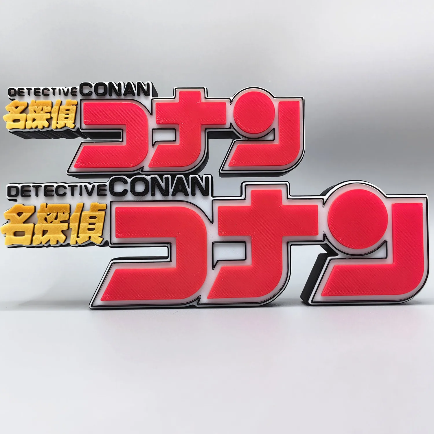 Anime conan título logotipo 3d - Anime Cosplay Title avaliação e preço
