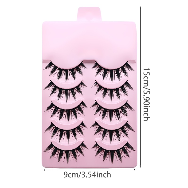 5 Pares de Cílios Postiços Pon - Anime Cosplay Lashes avaliação e preço