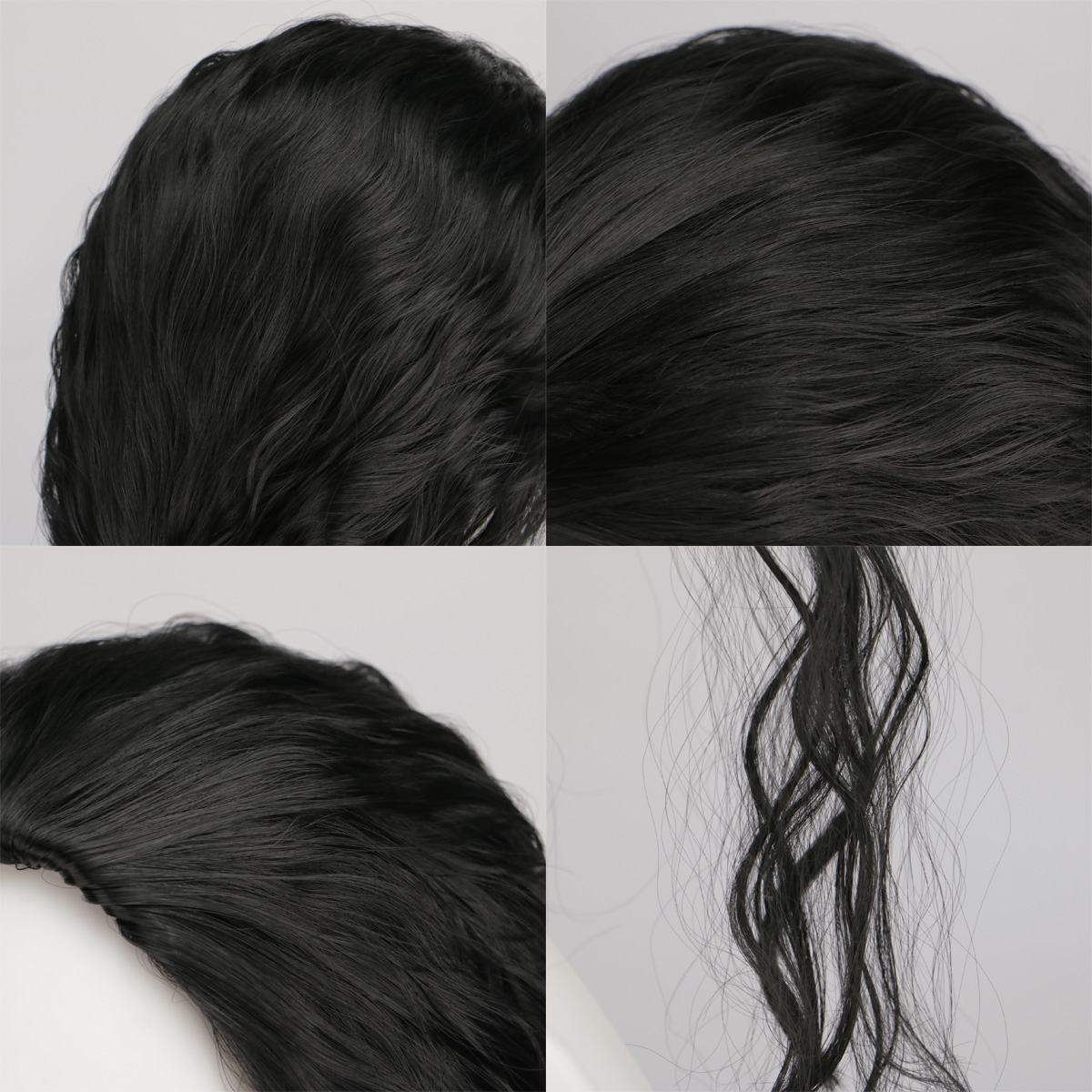 Peruca ou Óculos de Cosplay Mi - Anime Cosplay Long Black Hair avaliação e preço