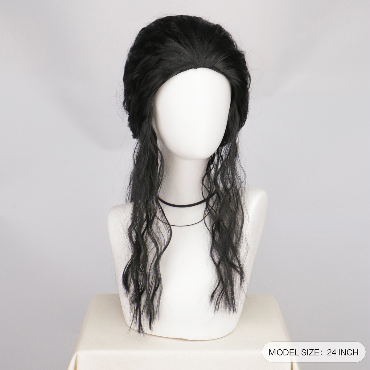 Peruca ou Óculos de Cosplay Mi - Anime Cosplay Long Black Hair avaliação e preço