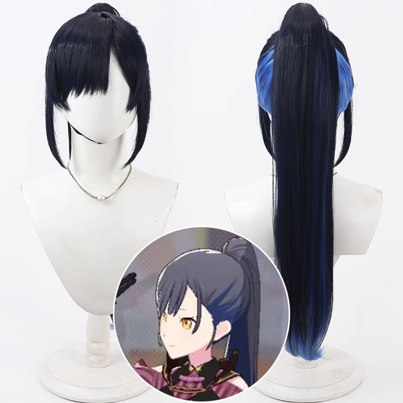 Projeto sekai colorido palco s - Anime Cosplay Long Black Hair avaliação e preço