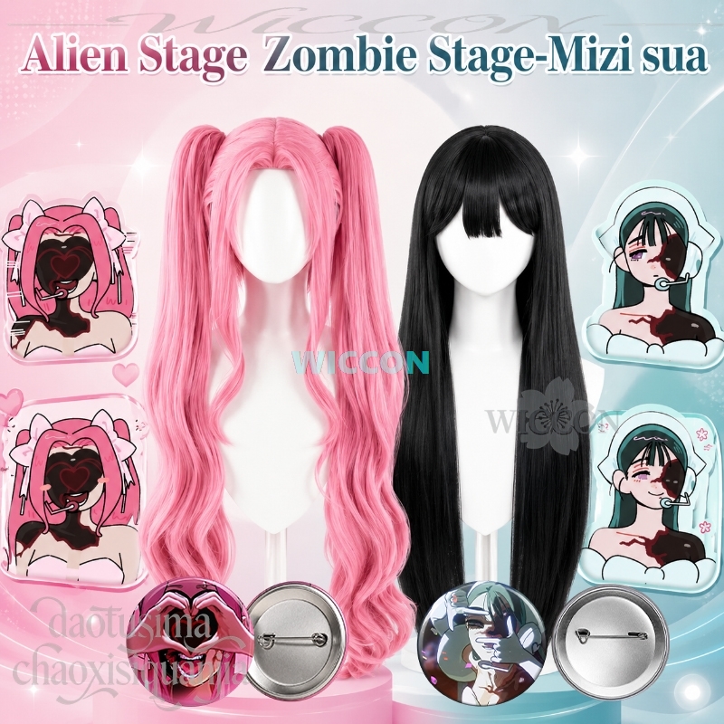 Perucas de Cabelo Sintético Li - Anime Cosplay Long Black Hair avaliação e preço
