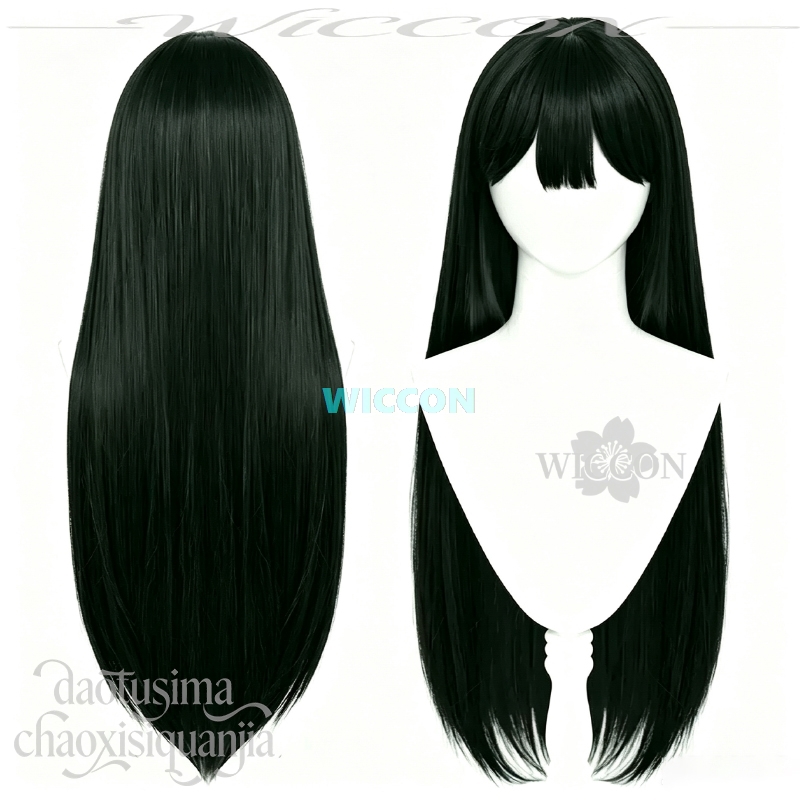 Perucas de Cabelo Sintético Li - Anime Cosplay Long Black Hair avaliação e preço