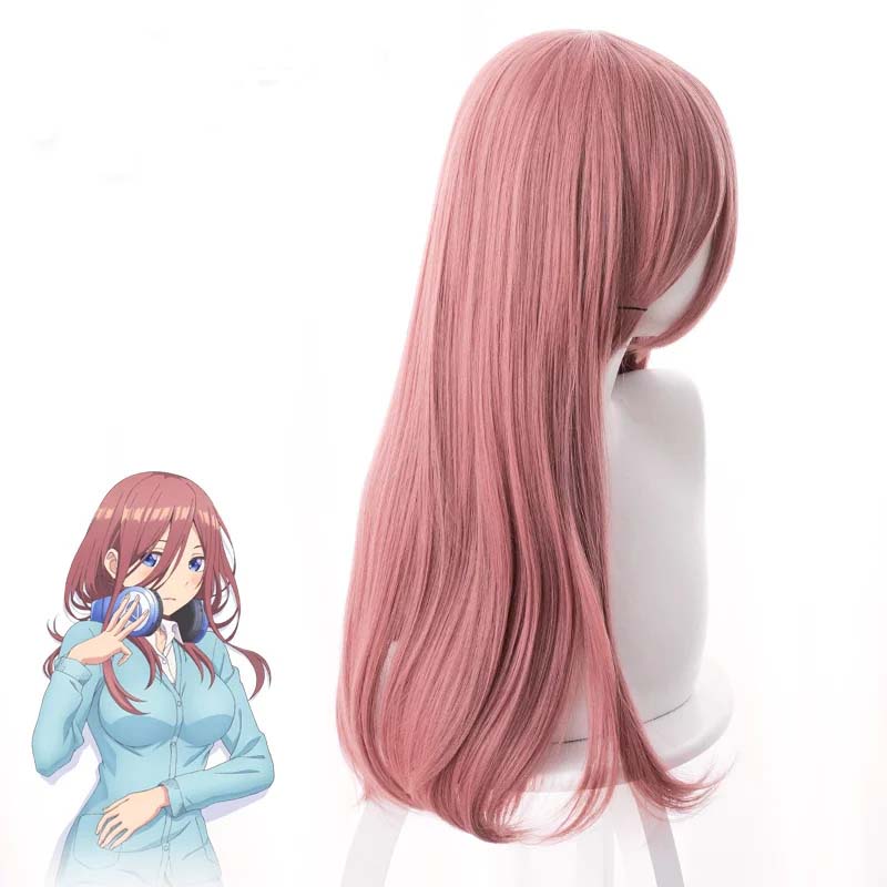 Peruca Cosplay Rosa Escuro 50c - Quintuplets Anime Cosplay avaliação e preço